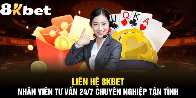 Liên hệ 8KBET trực tiếp qua website